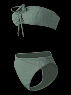 Best Brunotti Selas-Rib Dames Bandeau Bikini Set | Juniper
