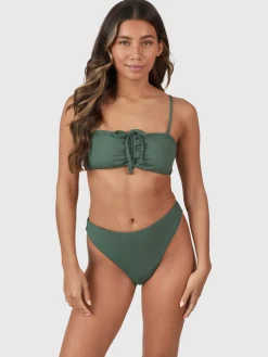 Best Brunotti Selas-Rib Dames Bandeau Bikini Set | Juniper