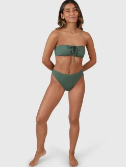 Best Brunotti Selas-Rib Dames Bandeau Bikini Set | Juniper
