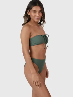 Best Brunotti Selas-Rib Dames Bandeau Bikini Set | Juniper