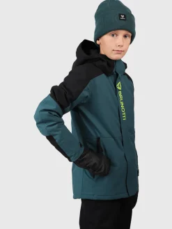 New Brunotti Sheldony Jongens Ski Jas | Fuel Green