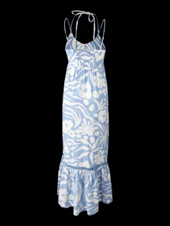 Sale Brunotti Siena-Floral Swirl Dames Maxi Jurk | Bluebell