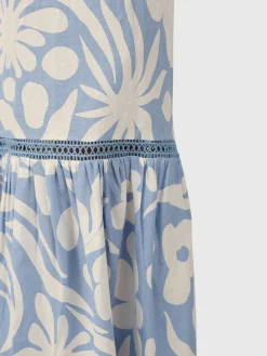 Sale Brunotti Siena-Floral Swirl Dames Maxi Jurk | Bluebell