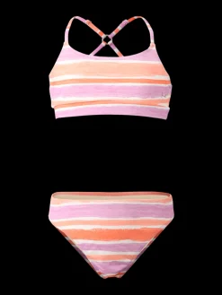 New Brunotti Sofia-Stripe Meisjes Bralette Bikini | Snow