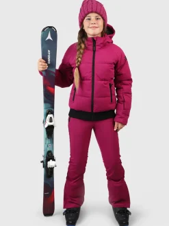 Sale Brunotti Suncrown Meisjes Puffer Ski Jas | Fuchsia Pink