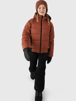 Hot Brunotti Suncrown Meisjes Puffer Ski Jas | Bruin
