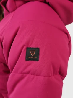 Sale Brunotti Suncrown Meisjes Puffer Ski Jas | Fuchsia Pink