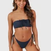 Hot Brunotti Suus-Rib Dames Bikini Bandeau Top | Indigo Blue IndigoBlue