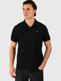 Clearance Brunotti TavECO-N Heren Polo Shortsleeve | Zwart