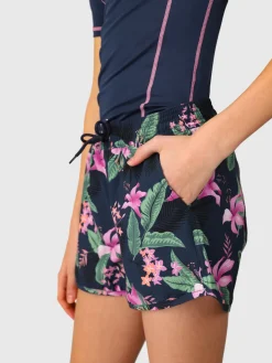 Hot Brunotti Tulya-Tropicana Girls Swim Shorts | Indigo Blue