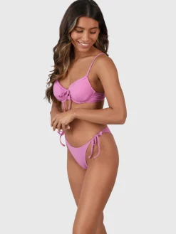 Outlet Brunotti Tutaire-Rib Dames Beugel Bikini Set | Violet