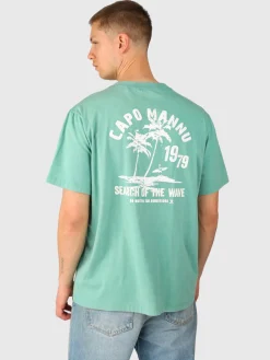 Fashion Brunotti Wandes Heren T-shirt | Bottle Green BottleGreen