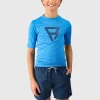 Hot Brunotti Waveguardy Boys Rashguard | Neon Blue NeonBlue