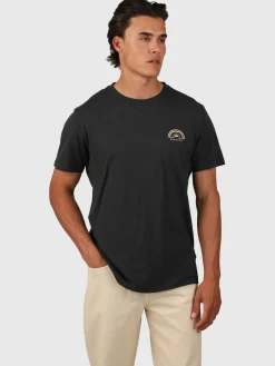Outlet Brunotti Whiterly Heren T-shirt | Pirate Black PirateBlack
